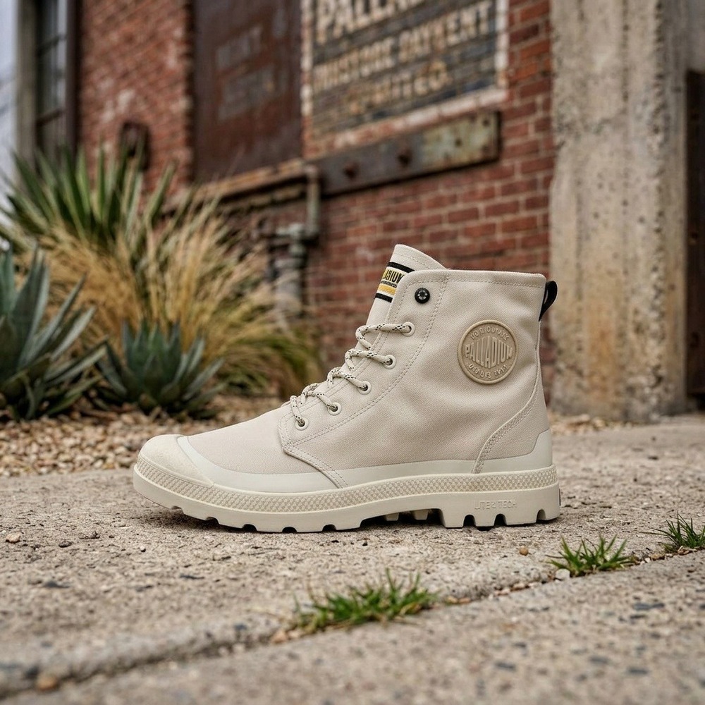Palladium Pampa Recycled Waterproof Zip Boots Sahara Tan Mens 14 NIB 74066